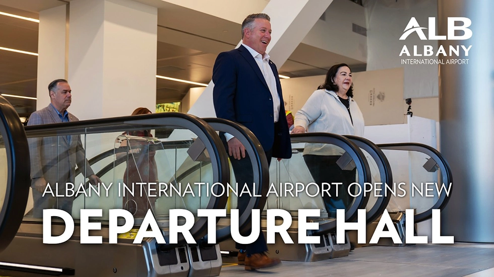 Video about Albany International Airport Opens New Departure Hall
